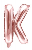 Folienballon K roségold 35cm