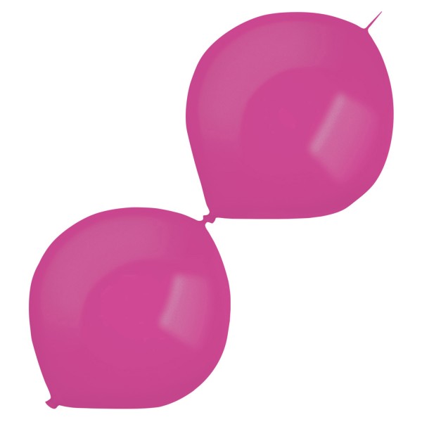 50 Metallic Girlandenballons brombeere 30cm