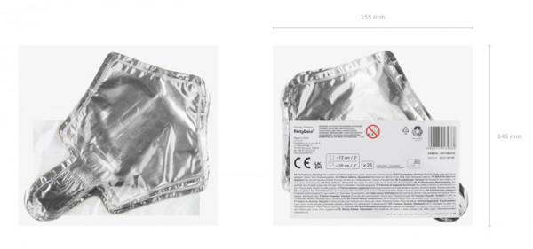 Folienballons Sternenhimmel Silber 12cm 3