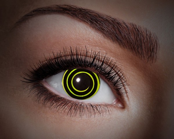Gelbe Hypno UV Kontaktlinsen