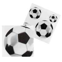 20 Fußball Fan Servietten 33cm