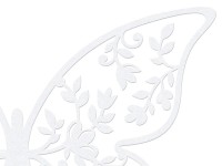 10 Papierdekorationen Schmetterling Weiß
