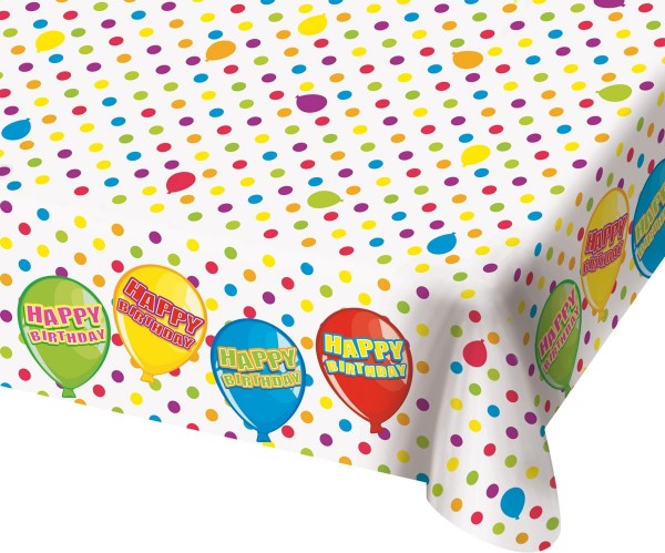 Tischdecke Balloon Happy Bday 180 x 130cm