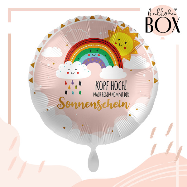 Balloha Geschenkbox DIY Kopf Hoch Sonnenschein XL