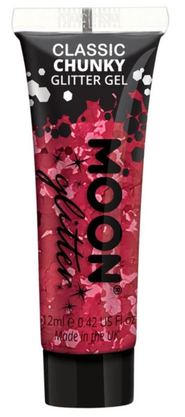 Chunky Glitter Gel Rot 12ml