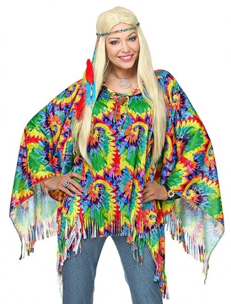70er Jahre Hippie Poncho für Damen