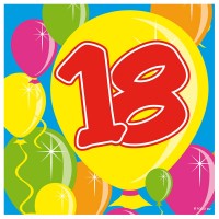 20 Spectacular 18th Birthday Servietten 25cm