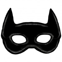 Riesen Folienballon Bat-Maske 114cm