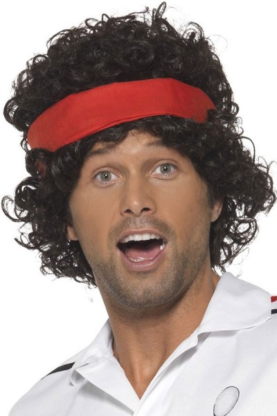 Tennisprofi Adam Retro Perücke