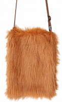 Braune Plüsch Tasche