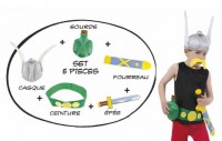 Asterix Accessoire Set für Kinder 5-teilig