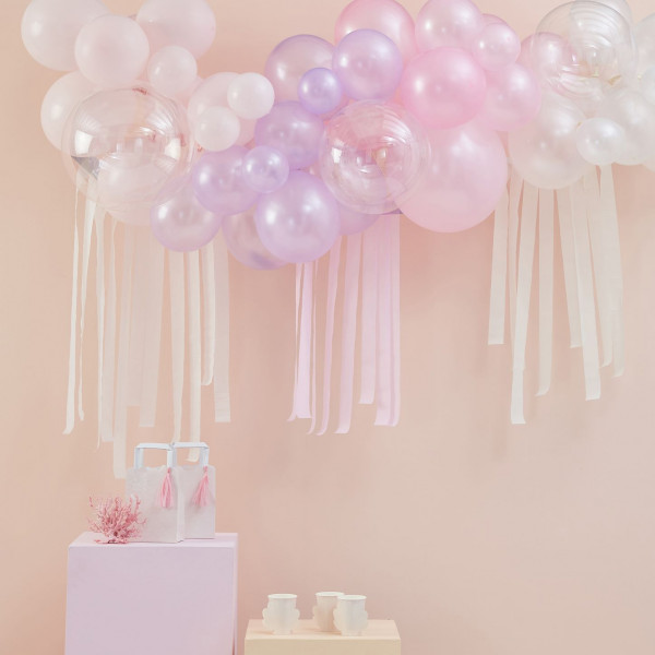 Sweet Rose Ballongirlande 50-teilig