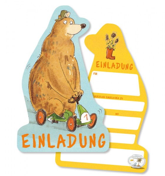 8 Dr. Brumm Einladungskarten