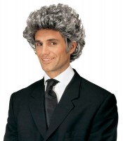 Graue Hugh Lockenperücke