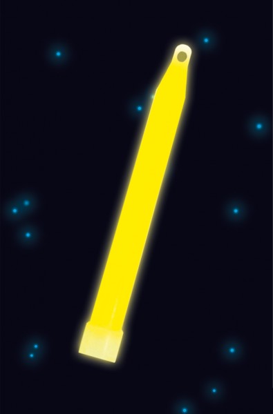Power Glowstick Mit Kordel 15cm Gelb