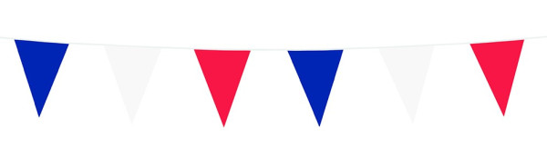 Wimpelkette blau-weiß-rot 6m