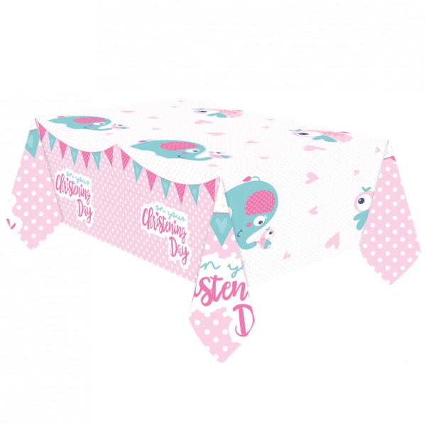 Christening Day Tischdecke rosa 1,8 x 1,2m