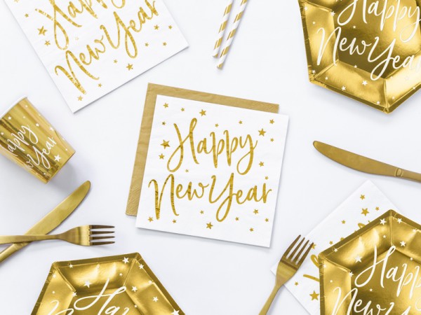 20 VIP New Year Servietten 33cm 2