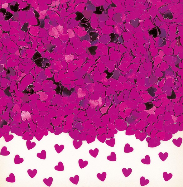 Liebesglück Herz Streudeko Pink Metallic 14g
