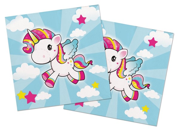 20 Einhorn Poppy Servietten 33cm