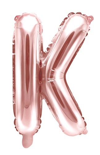 Folienballon K roségold 35cm