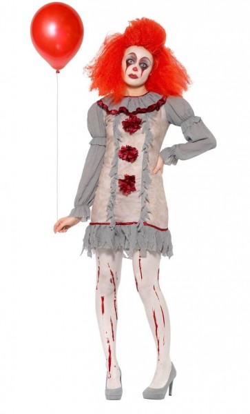 Shabby Horrorclown Damenkostüm