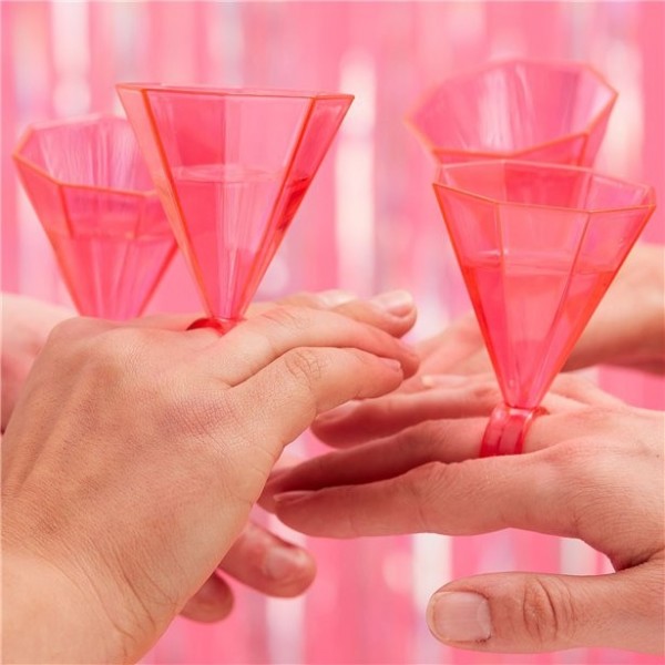 6 Bride Tribe Schnapsglas Ringe