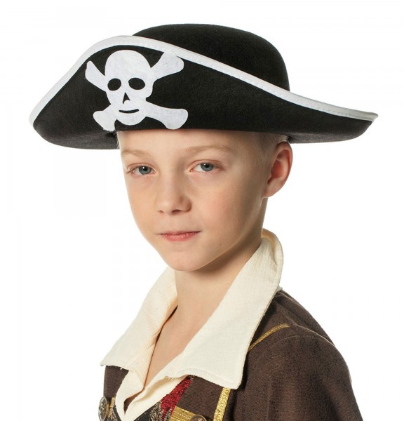 Klassischer Kinder Piratenhut