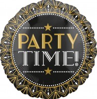 Vorschau: Folienballon Party Time 43cm