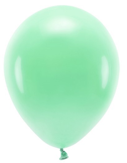 100 Eco Pastell Ballons mintgrün 26cm