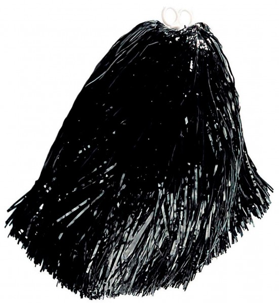 Schwarze Party Cheerleader Pompons