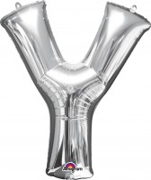 Folienballon Buchstabe Y silber 86cm