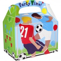 Fußballparty Geschenkbox rechteckig 15cm