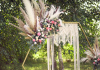 Makramee Boho Vorhang 1,04 x 1,82m