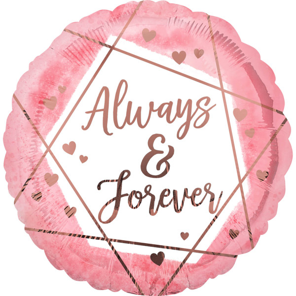 Always & Forever Aquarell Folienballon 45cm