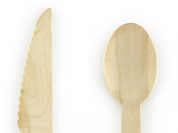 Holzbesteck Woody hellrosa 18-teilig 5