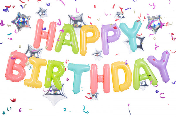 Bunter Happy Birthday Folienballon