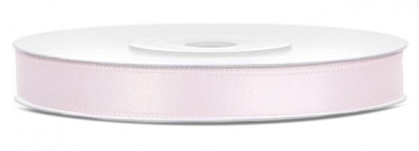 25m Satin Geschenkband puderrosa 6mm breit