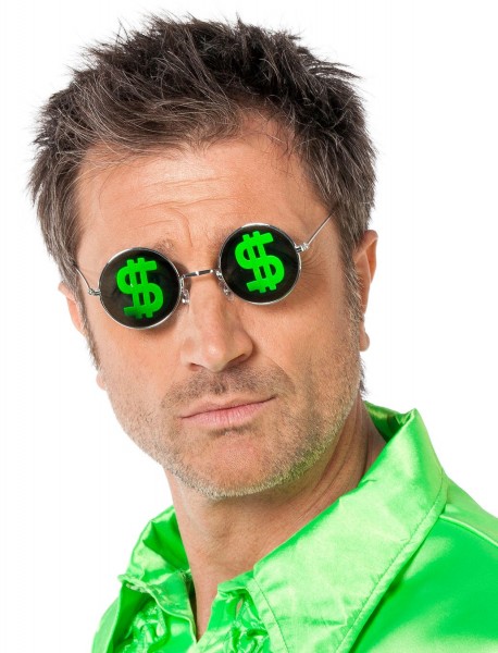 Dollar Zeichen Hologramm Brille