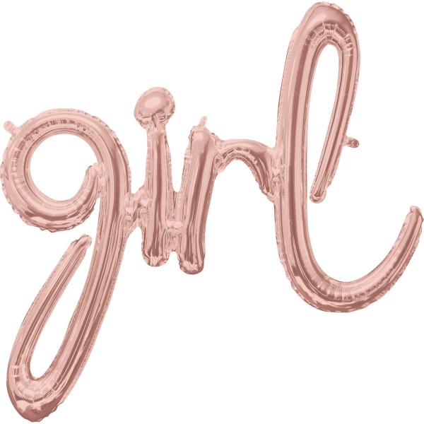 Folienballon Girl roségold 73 x 76cm