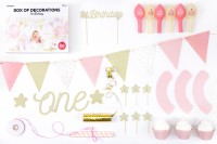 Vorschau: One Star Partykoffer rosa-gold 33-teilig