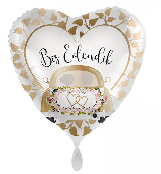 Weddingcar Heart Folienballon TR 43cm