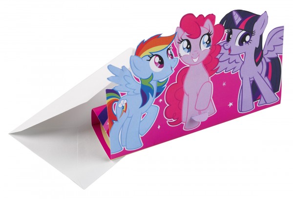 8 Einladungskarten My Little Pony