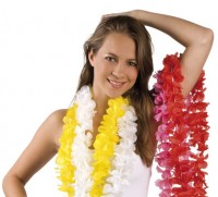 Hawaiianische Blumenkette Gelb