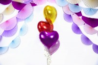 Herzilein Folienballon gold 45cm