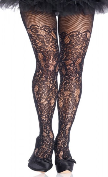 Plus Size Spitzen-Strumphose Florala