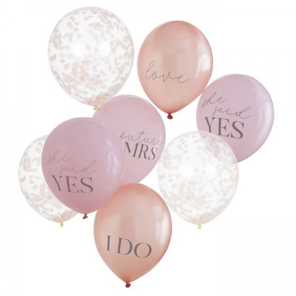 JGA Night Ballon Bouquet 8-teilig