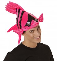 Lustiger Pinker Fischhut