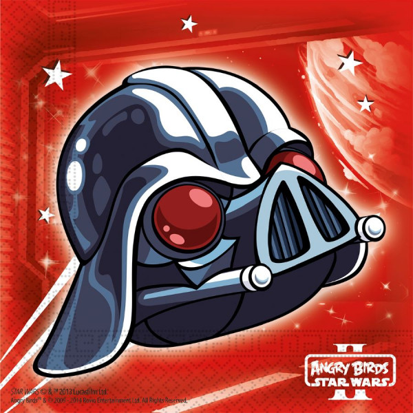 20 Angry Birds Star Wars Servietten 33cm
