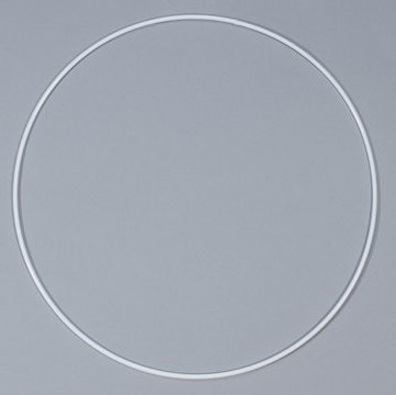Weißer Metallreifen Hochzeitsdeko 40cm